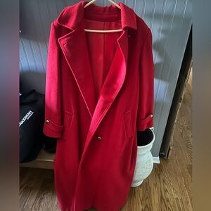 Paul Levy Wool Red Women's Coat